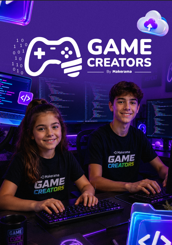 Game Creators: dois jovens em um ambiente de criação de jogos digitais